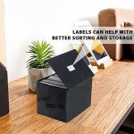 Stackable 7-inch Vinyl Record Storage Box - Black