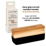 Vinyl Velvet Anti-Static Cleaning Brush with Handle