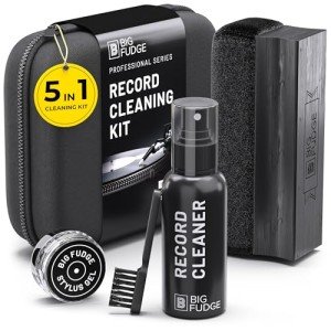 BIG FUDGE Vinyl Record Cleaning Kit with Case
