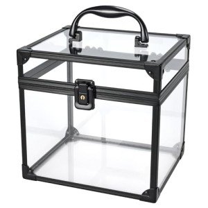 Acrylic Vinyl and Makeup Storage Organizer Box