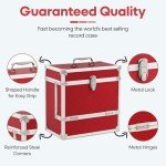 Retro Vinyl Record Storage Box for 40 LPs