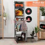 Vinyl Record Storage Stand with 5 Tiers