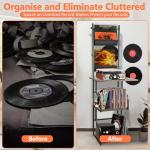 Vinyl Record Storage Stand with 5 Tiers