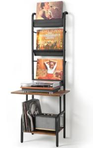 Vinyl Record Storage Stand for Up to 200 Albums
