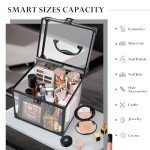 Acrylic Vinyl and Makeup Storage Organizer Box