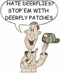 60 Deerfly Patches - Natural Repellent Solution