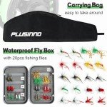 PLUSINNO 4-Piece Lightweight Fly Rod and Reel Combo