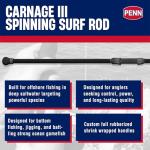 PENN Carnage III 12’ Heavy Surf Fishing Rod