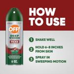 OFF! Deep Woods Tick & Bug Spray, 6 oz