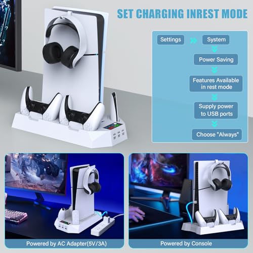 PS5 Cooling & Charging Station with Accessories