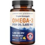 Triple Strength Omega 3 Fish Oil 3600 mg