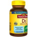 Nature Made Vitamin D3 1000 IU Softgels – 180 Count