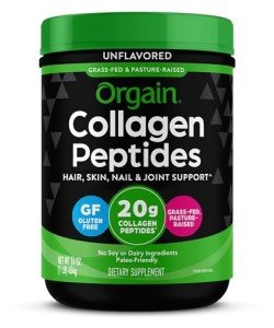Orgain Hydrolyzed Collagen Peptides Powder - 1lb