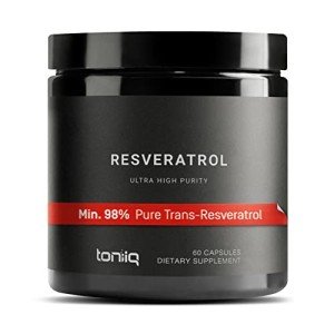 Toniiq High Purity Resveratrol Capsules - 60 Count