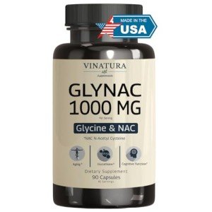 VINATURA Glycine & NAC Supplement - 90 Capsules