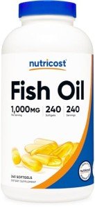 Nutricost Omega-3 Fish Oil Softgels (240 Count)