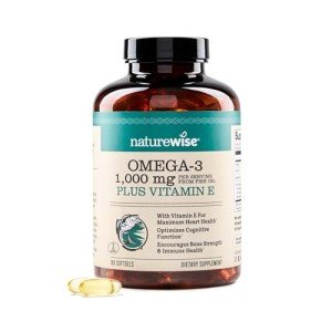 NatureWise Extra-Strength Omega 3 Fish Oil - 180 Softgels