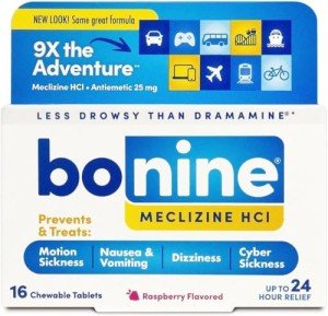Bonine Non-Drowsy Motion Sickness Relief - 16ct