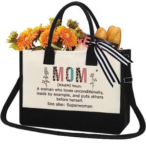 Best Mom Ever Canvas Tote Bag Gift