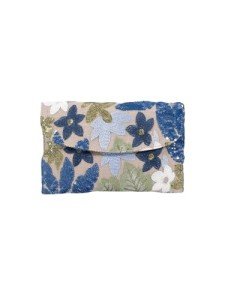 Floral Embroidery Sequin Evening Clutch Bag