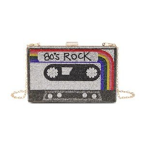 Rainbow Retro Radio Crossbody Bag for Women