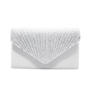 Chic White Evening Handbag for Weddings
