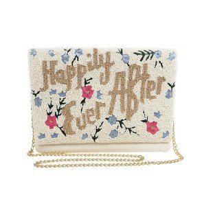 Happily Ever After Beaded Bridal Clutch Purse