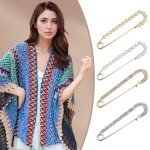 Lixdrem 4-Piece Decorative Brooch Pins Set