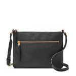 Fossil Fiona Leather Black Crossbody Handbag