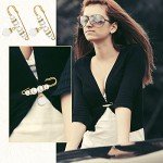 17-Piece Pearl Brooch Pin Set with Storage Box