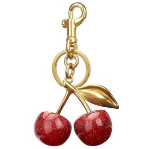 Cherry Bag Charm Keychain - Cute Gift for Her