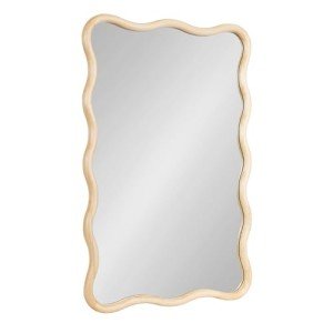 Modern Scalloped Rectangle Wall Mirror by Kate and Laurel