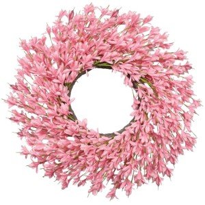 26-Inch Floral Wreath for Spring and Summer Decor