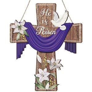 Easter He Is Risen Door Hanging Decor