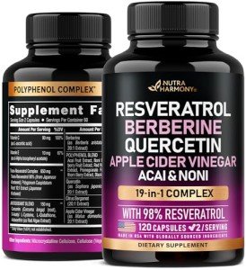 15000mg Organic Resveratrol Supplement - 120 Caps