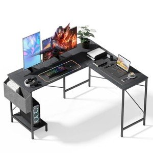 InfiniPower 50" L-Shaped Gaming & Study Desk