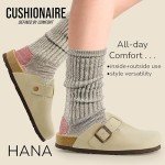 CUSHIONAIRE Hana Women's Vegan Suede Clogs