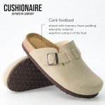 CUSHIONAIRE Hana Women's Vegan Suede Clogs
