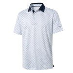 Men's White Moisture-Wicking Golf Polo Shirt