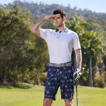 Men's White Moisture-Wicking Golf Polo Shirt