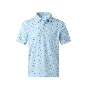 Men's Performance Moisture-Wicking Golf Polo Shirt
