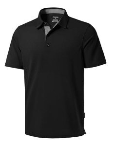Men’s Moisture-Wicking Performance Polo Shirt - Black