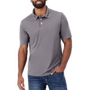 Hanes Men's Cool DRI Performance Polo - Graphite X-Large
