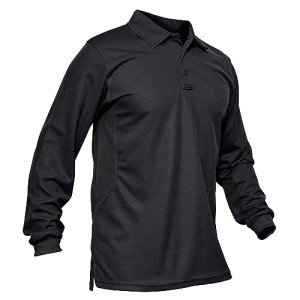 Men's Quick-Dry Long Sleeve Golf Polo Shirt