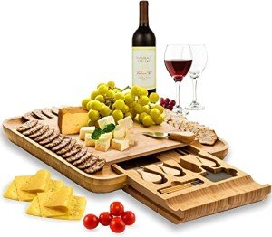 Bamboo Charcuterie Board - Perfect Gift Set