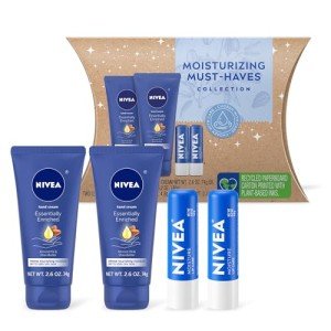 NIVEA Skin Care Set: Hand Cream & Lip Balm