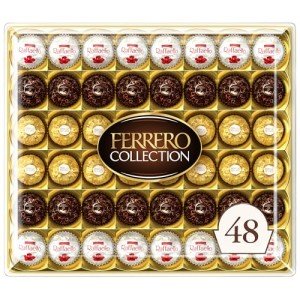 Ferrero Rocher Gourmet Chocolate Gift Box, 48 Count