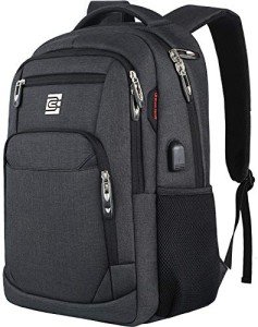 Slim Anti-Theft Laptop Backpack with USB Charging