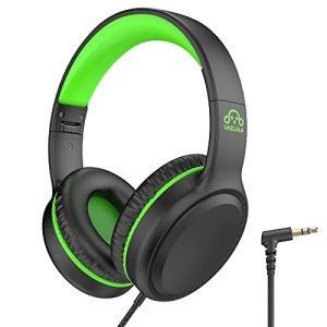 UKELALA Kids' Green Wired Headphones for Travel