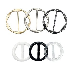 6-Piece Scarf Ring and Slide Set for Women
